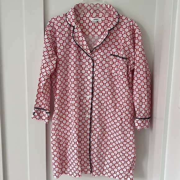 Marigot Night Shirt Rose Snowflake Size S - Picture 7 of 12